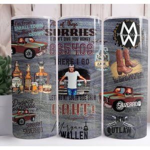 Morgan Wallen Songs 20oz Skinny Tumbler Insulated Cup